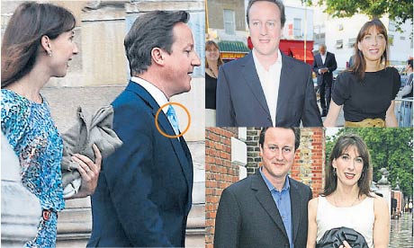 Cameron with Sam Cam and tie at this week’s summer ball; without tie in 2008 (top), 2007 (below). 