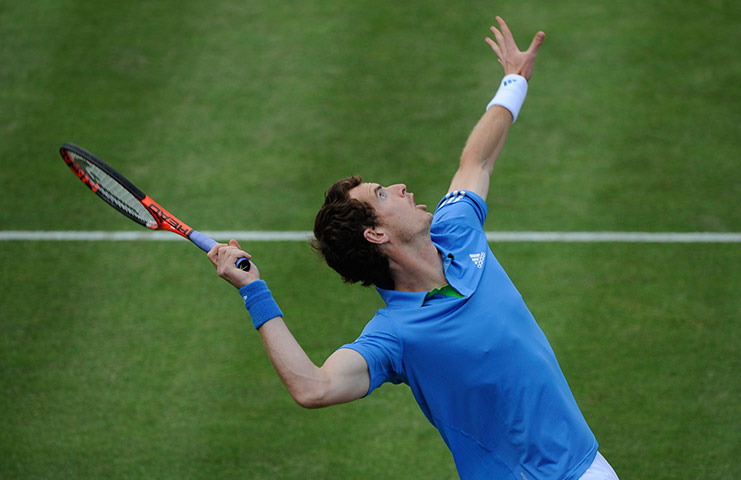 Queens tennis: Andy Murray serves to Xavier Malisse