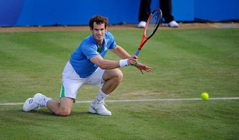Queens tennis: Andy Murray in action against Xavier Malisse