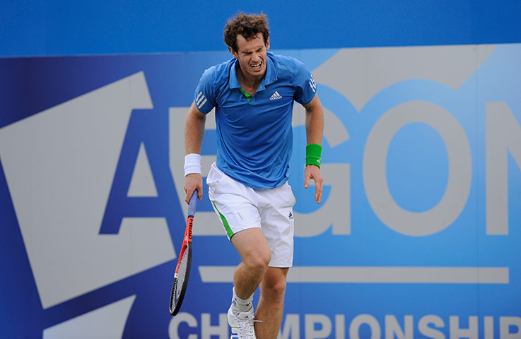 Queens tennis: Andy Murray in pain during the third set