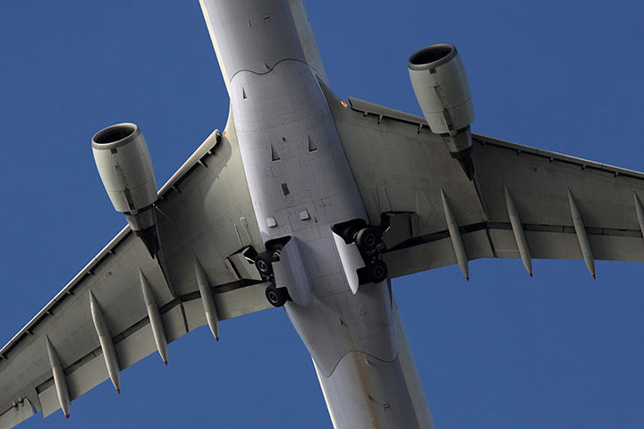 Week in Business: An aircraft takes off from Hong Kong international airport