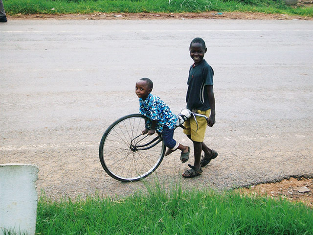 In pictures: Wheels: Ugandan boys
