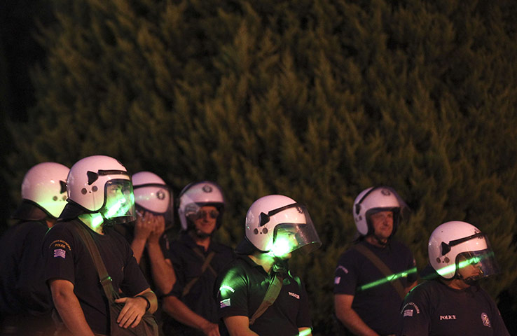 24 hours: rally against government austerity measures in Syntagma square, Athens