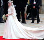 Kate Middleton arrives at Westminster Abbey