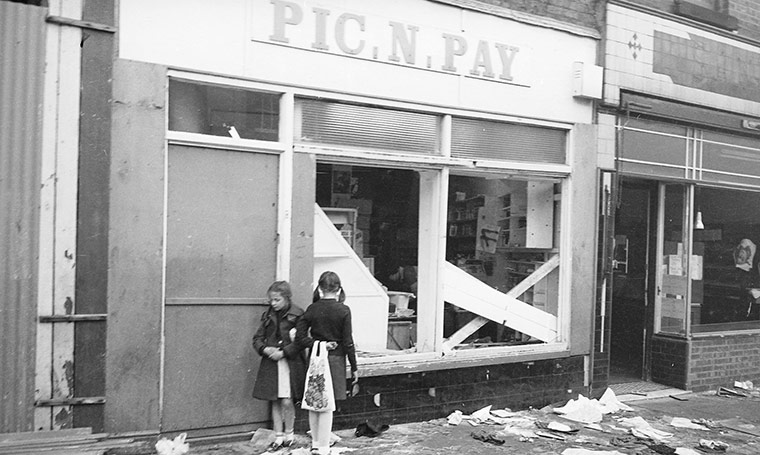 Toxteth Riots: Children exploring after the riot