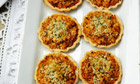 Crab tarts with garlic, tomato and tarragon recipe