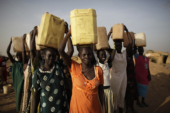 Tearfund in South Sudan: Maduany transition camp on the outskirts of Aweil town