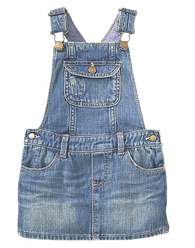 Top buys for tomboys: Denim skirt overalls