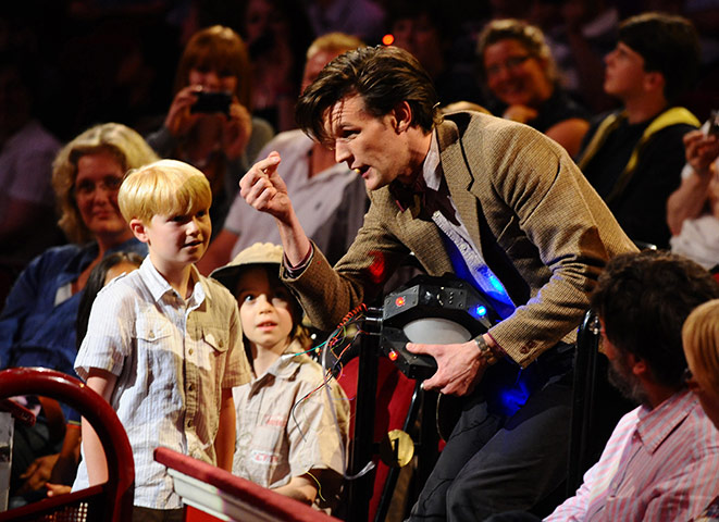 Matt Smith performing at the proms