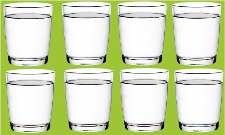 Myth: eight glasses a day.