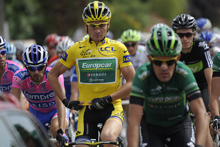 Tour de France stage 12: Yellow jersey holder Thomas Voeckler looks in a contemplative mood