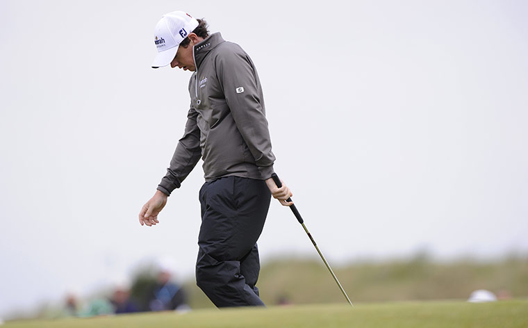 The Open: A dejected Rory McIlroy after he only got a par on the second hole