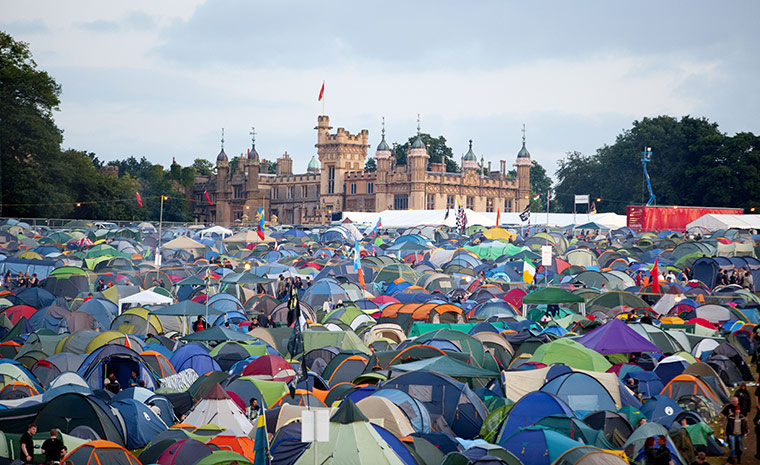 Sonisphere Festival: Knebworth House overlooking the festival site