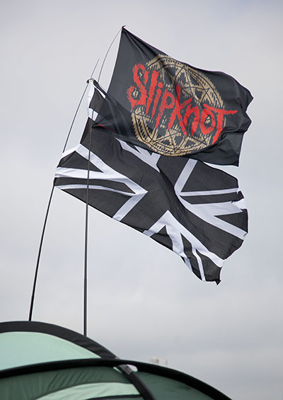 Sonisphere Festival: Slipknot flag flying high before their performance