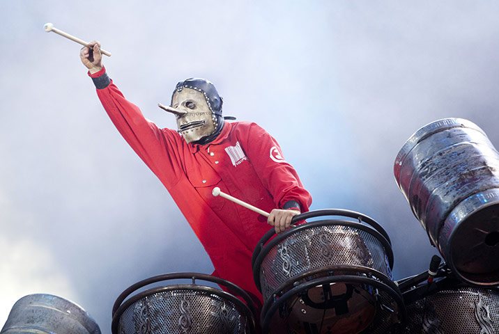 Sonisphere Festival: Custom percussionist Chris Fehn of Slipknot