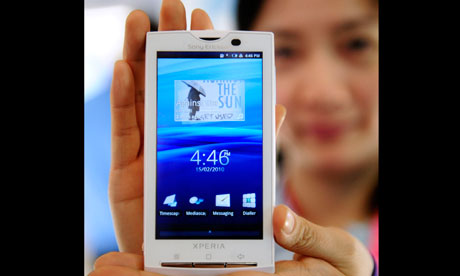 A Sony Ericsson Xperia phone
