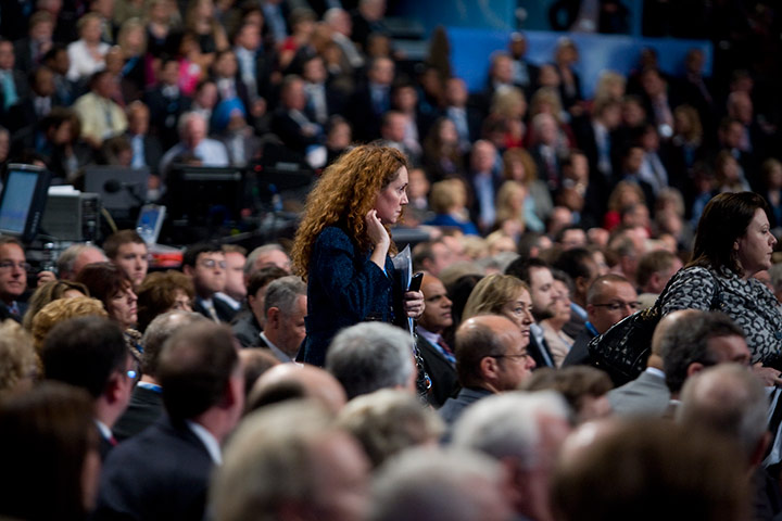 Rebekah Brooks update: 2009: Rebekah Brooks at the Conservative Party conference in Manchester