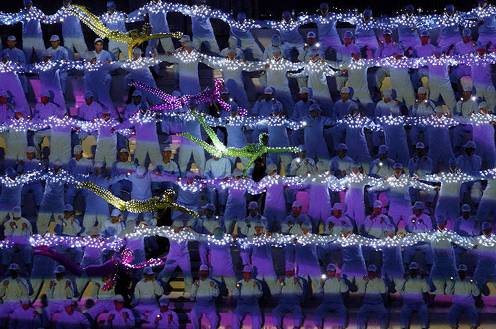 FINA World Championships: Performers in the opening ceremony of the FINA World Championships