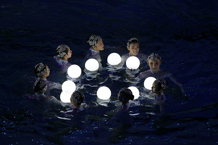 FINA World Championships: Artists perform during the opening ceremony in Shanghai, China