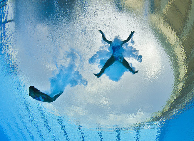 FINA World Championships: Christian Loukas and Kassidy Cook in action 2011 FINA World Championships