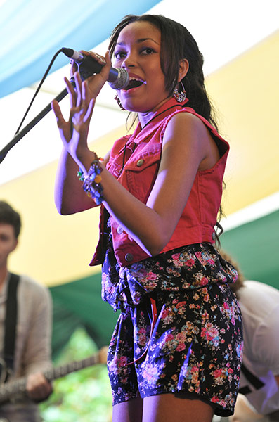 Latitude 2011: Dionne Bromfield performs on stage during the second day 