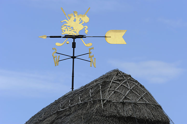 Open day 4: The weather vane on top of the starters hut