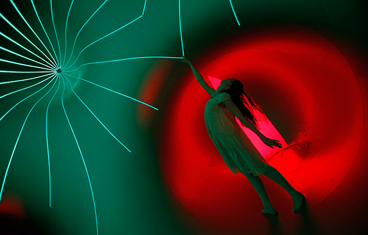 24 hours in pictures: Luminarium inflatable installation by British designer Alan Parkinson