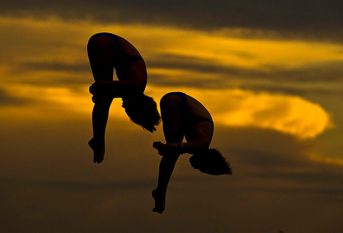 Days Two and Three FINA: Hao Wang and Ruolin Chen of China Shanghai 2011 FINA World Championships