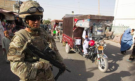 A British soldier in Lashkar Gah