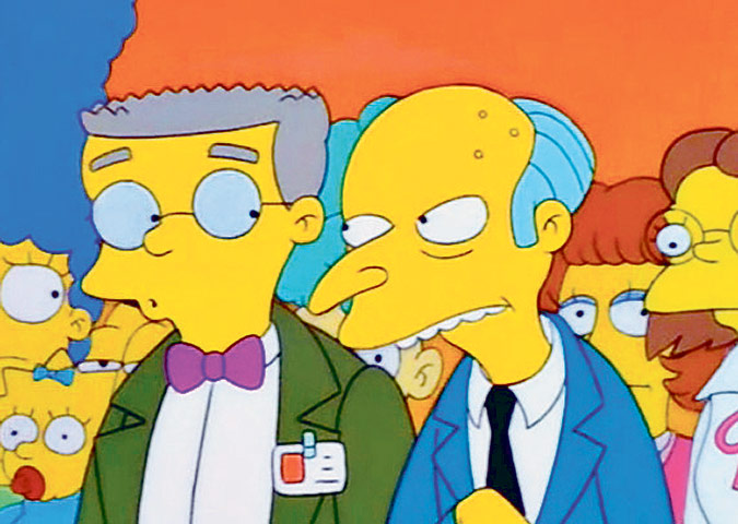 Murdoch lookalikes: Smithers and Burns