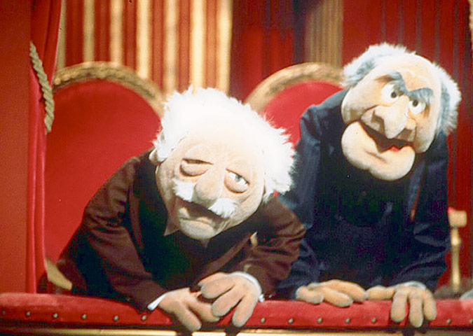 Murdoch lookalikes: Statler and Waldorf