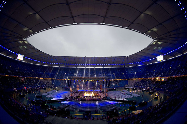 Haye v Klitschko: A wet Imtech Arena ahead of the Haye v Klitschko fight