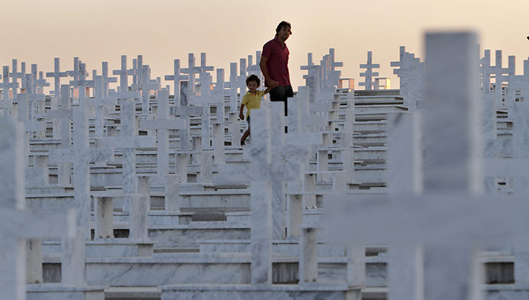 24 hours in pictures: Tymvos Macedonitissas military cemetery 