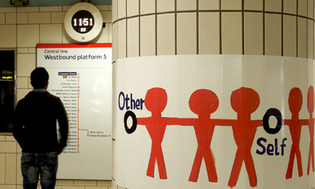 Michael Landy's Acts of Kindness hits the Central line