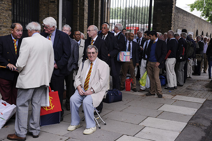 England v India test day1: MCC members queue up on the first day of the England v India test