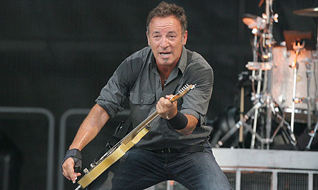Bruce Springsteen, a New Jersey native, has been openly critical of governor Chris Christie. Photograph: Felix Hoerhager/EPA