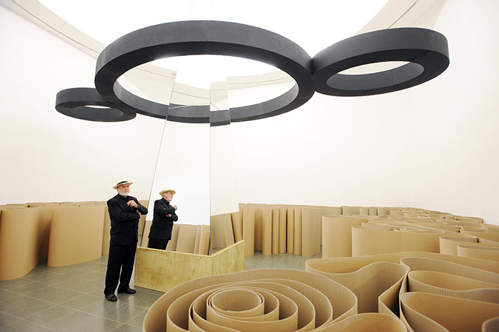 Michelangelo: Michelangelo Pistoletto at his exhibition at the Serpentine Gallery