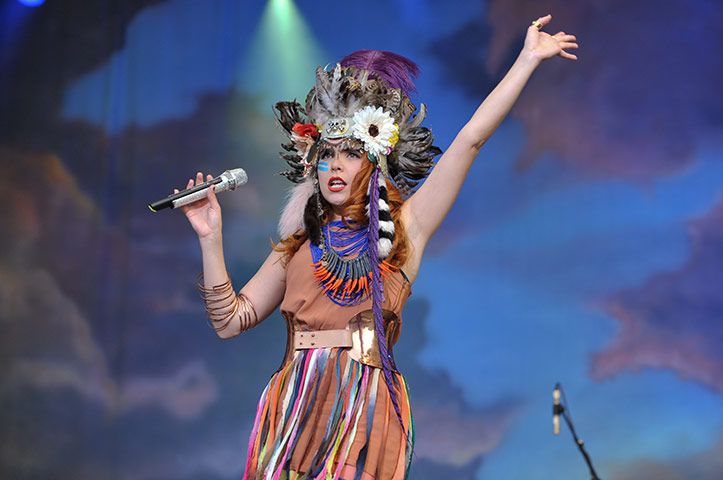 Latitude 2011: Paloma Faith performs on stage