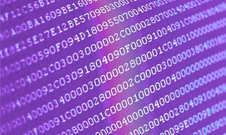 Binary code an abstract background