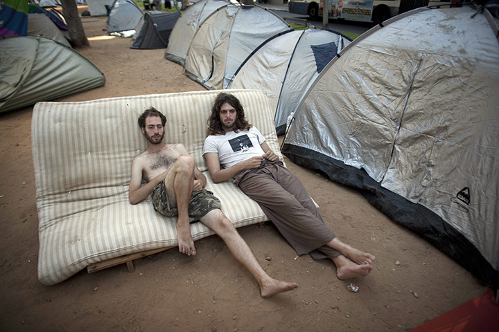 Tent City: Protest in Tel Aviv against rising cost of living.
