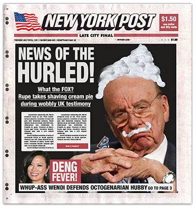 Hacking World view: Vanity Fair parody of New York Post front page
