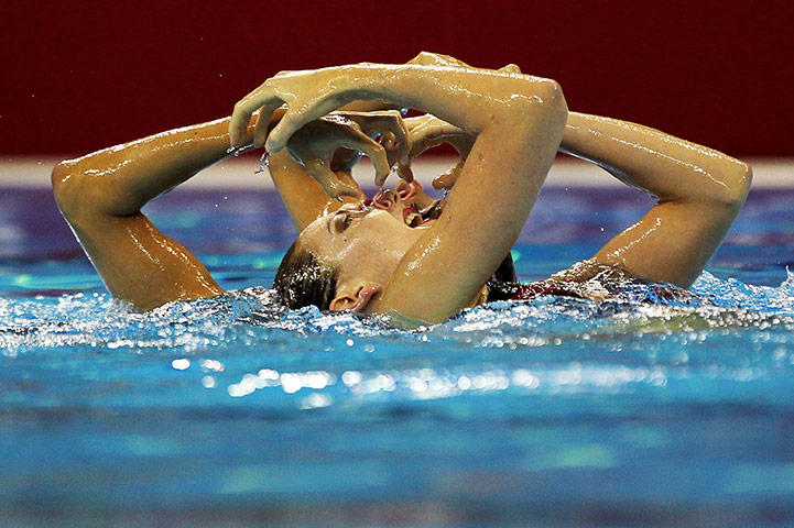 24 Hours: Great Britain in the Synchronized Swimming Duet Free Final in Shanghai