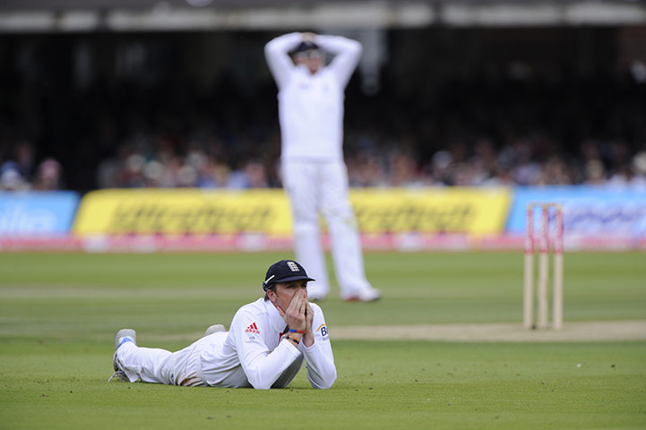 Eng v India Day 2 Test 1: A dejected Swann after dropping Laxman