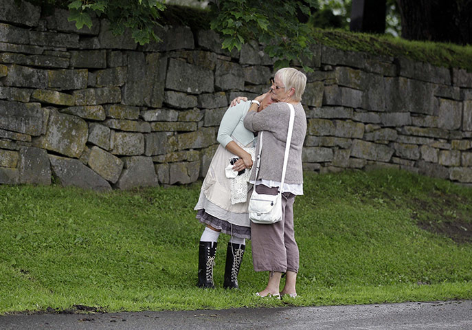 Norway aftermath: memorial service in Norderhov 