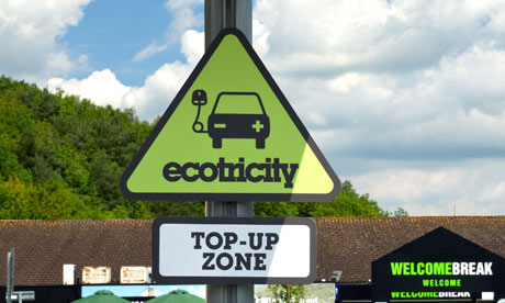 An Ecotricity car charging point