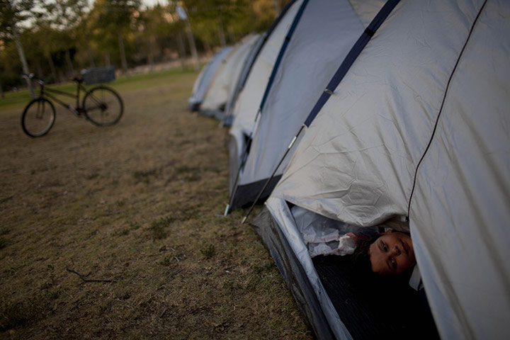 24 hours in pictures: protest camp in Jerusalem