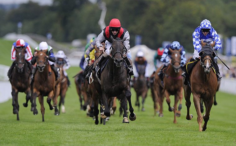 Glorious Goodwood Wed: Hollins ridden by Paul Hanagan wins the first race