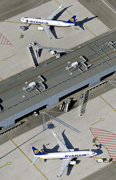 Week in Business: Ryanair's aircraft on the tarmac of the MP2 (Marseille-Provence) airport 