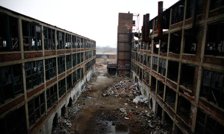 The abandoned manufacturing plant of Packard Motor Car in Detroit