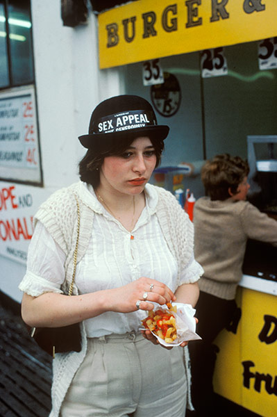 Blackpool: A girl with Sex Appeal has her chips